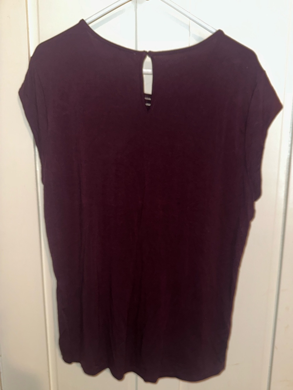Daniel Rainn Brinn Pleated Scoop Neck Top Plum Purple XL Stitch Fix Blouse - Picture 3 of 7